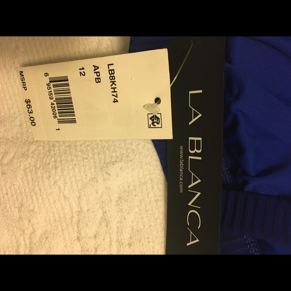 La Blanca Swim Top  Navy size 10 - Picture 4 of 4